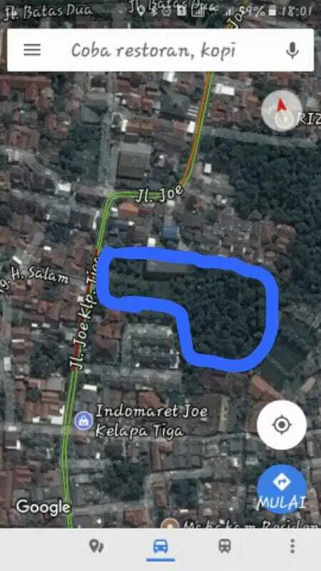 Tanah Harga Mepet N J O P Jl. Joe, Lenteng Agung, Jagakarsa