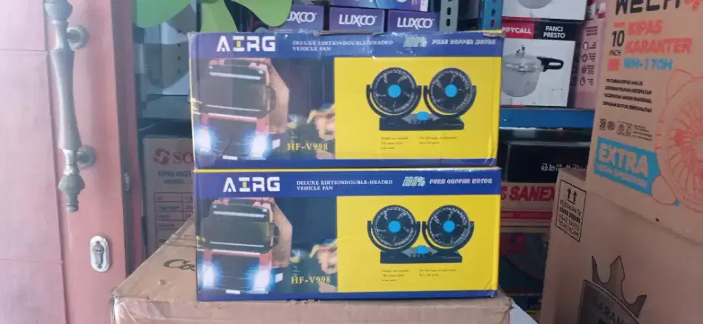 Kipas angin mobil dobel 12 V