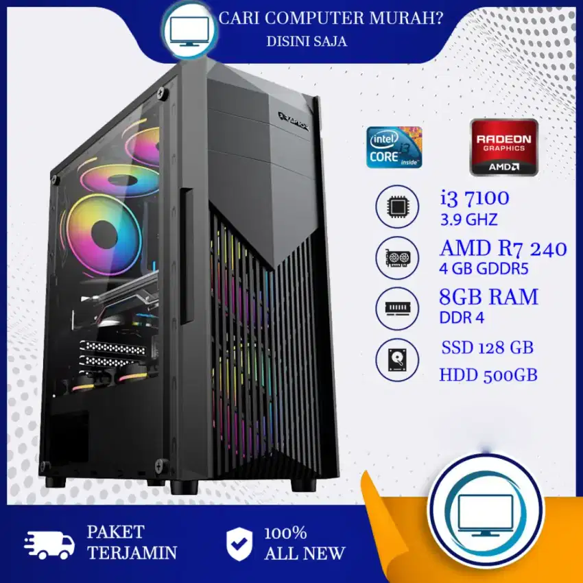 Core i3 7100 AMD R7 240 4GB GDDR5