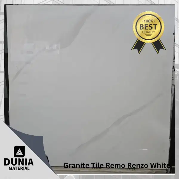 Granit Tile Remo Renzo White (Putih Corak) /m2