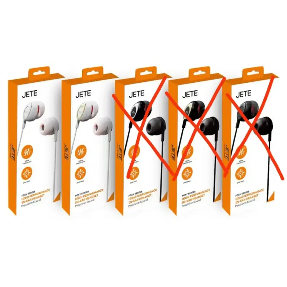 Handset jete Foxy warna putih