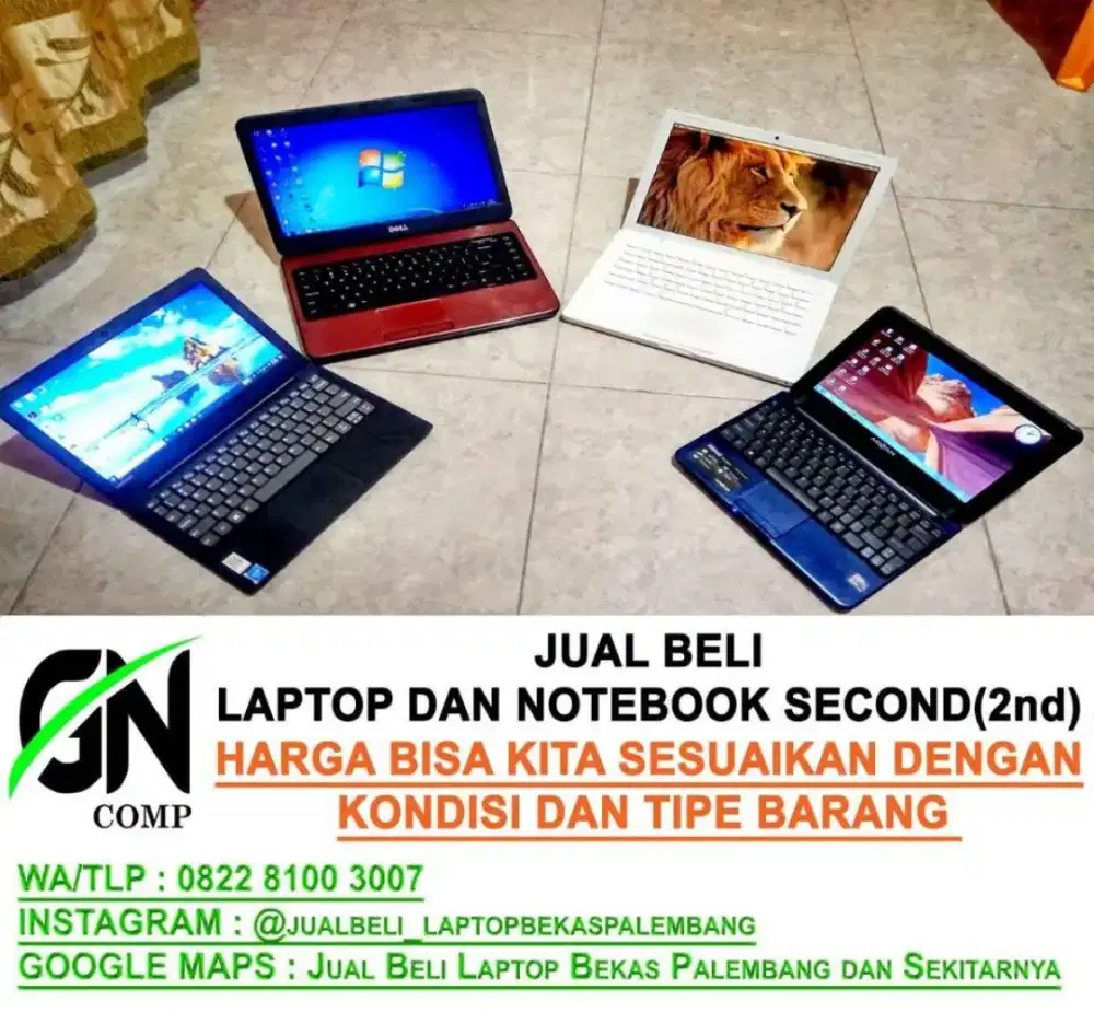 JUAL BELI LAPTOP SECOND PALEMBANG
