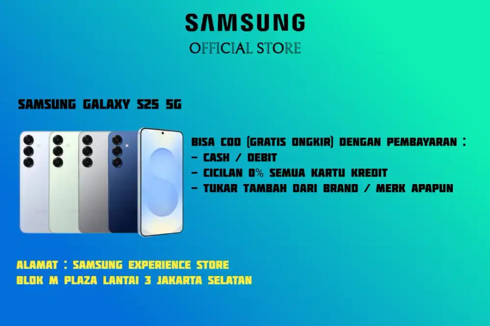 Bisa COD PROMO Samsung Galaxy S25 5G Garansi 100% Resmi SEIN
