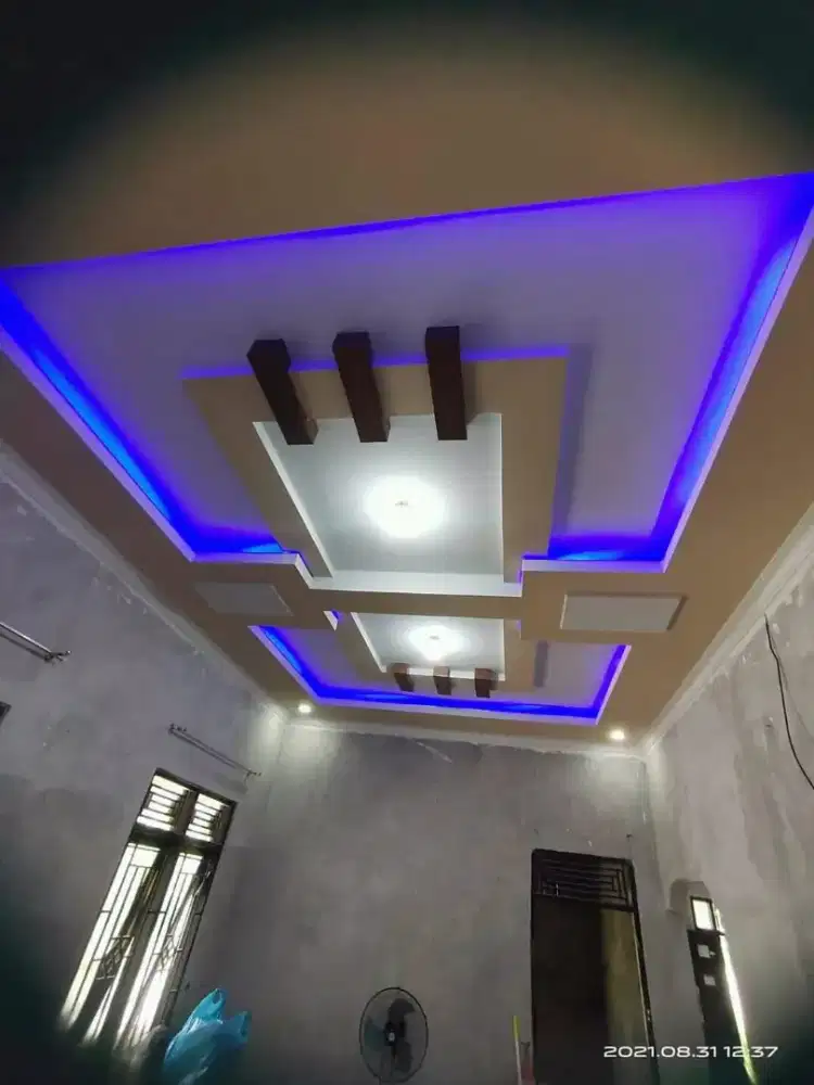 Aplikator pemasangan plafon gypsum pvc murah amanah