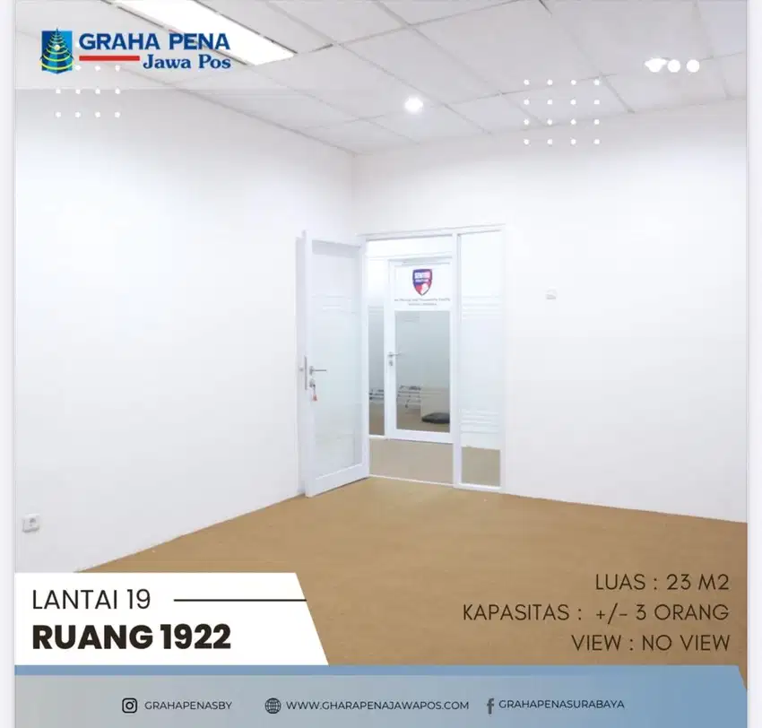 Disewakan unit office (paket all in)