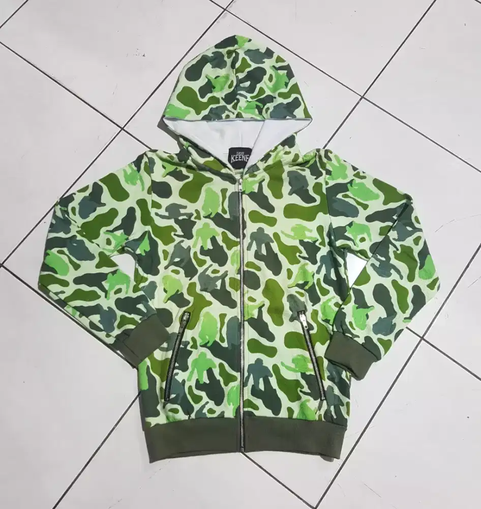 JAKET COWO HOODY LORENG #06