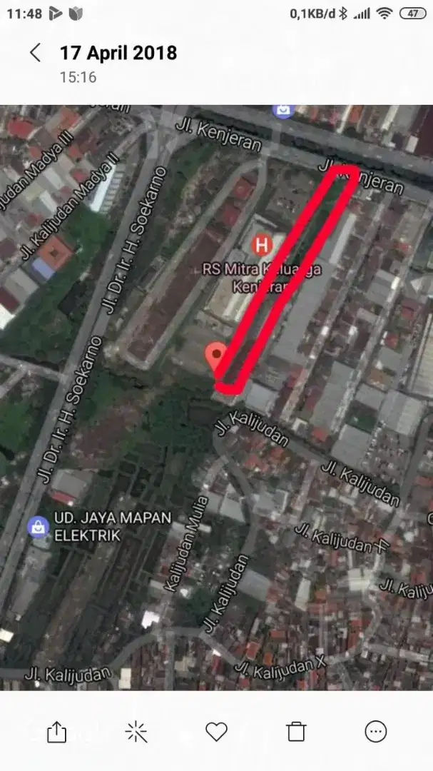 Dijual tanah raya kenjeran lokasi strategis nol jalan raya