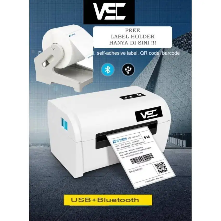 label printer thermal bluetooth USC PB 970BT cetak stiker marketplace
