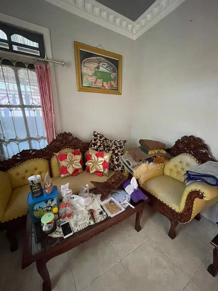 Jual kursi jati satu set lawas