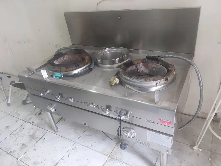 Kompor Gas Kwali Range Getra 2 Tungku (Api Mawar), pemakaian 2 bln