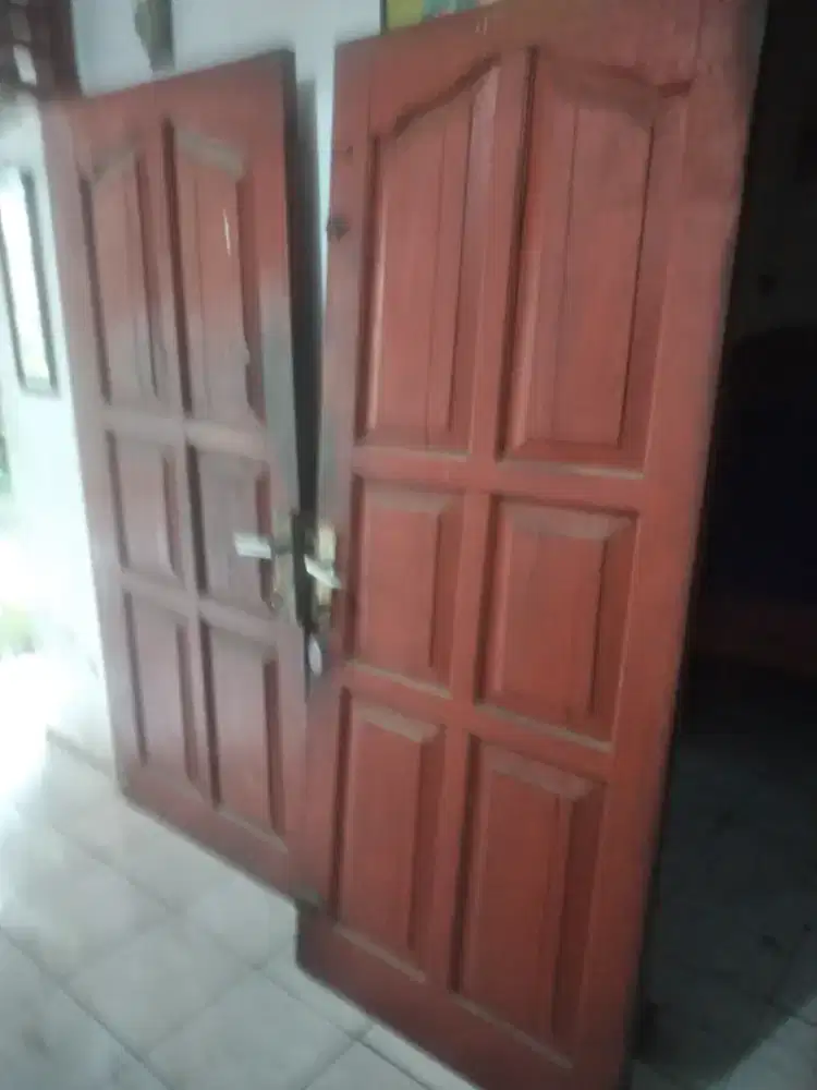 Pintu jati bekas copotan tdk kropos