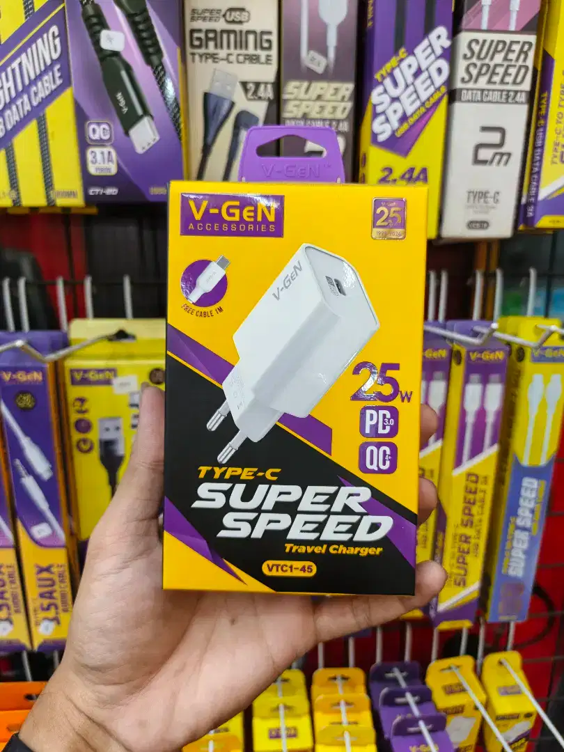 CHARGER TYPE-C TO C VGEN 25W