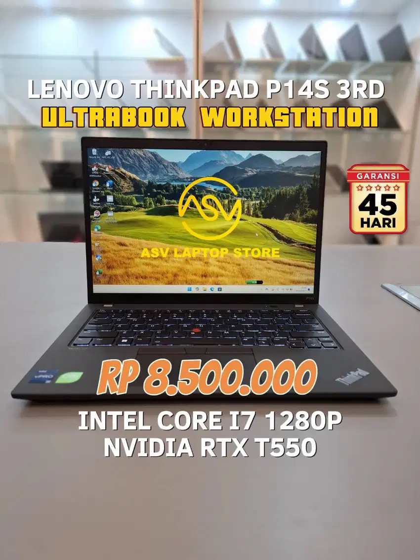 LENOVO THINKPAD P14S 3RD I7 1280P LAPTOP GAMING EDITING RENDERING