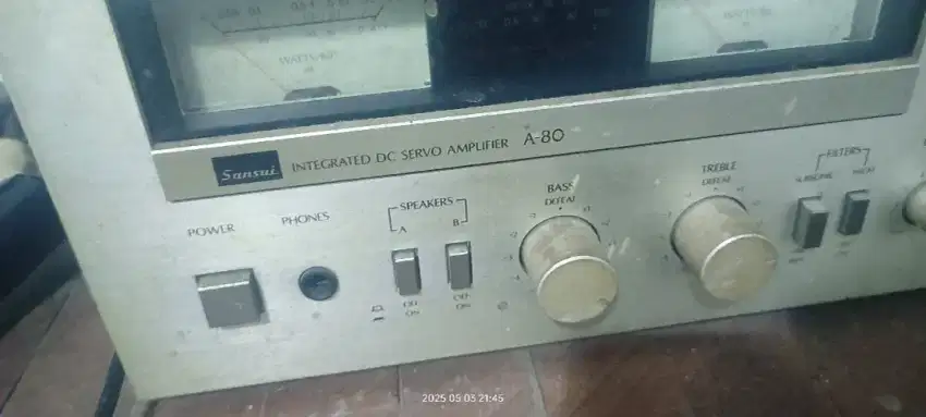 Sansui integrated DC servo amplifier antik, Sharp equaliser