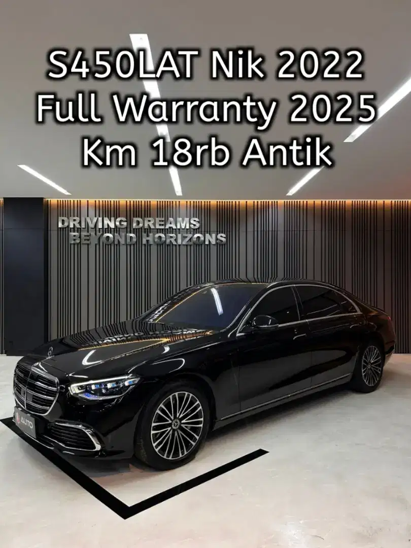 Mercedes Benz S450 2022 Hitam S450L AT Mercy ATPM B138SCP Km18rb
