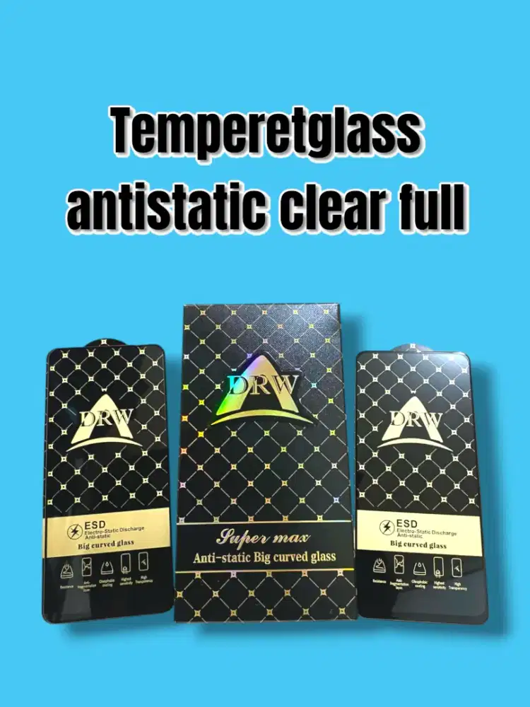 Temperetglass antistatic clear untuk handphone redmi
