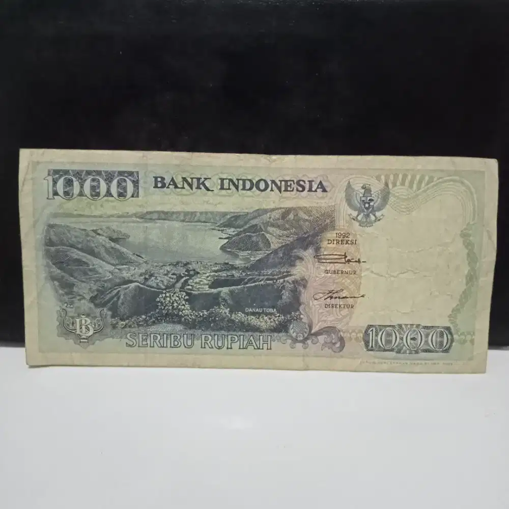 Uang Kuno koleksi Rp.1000 Kertas Lompat batu pulau nias danau toba