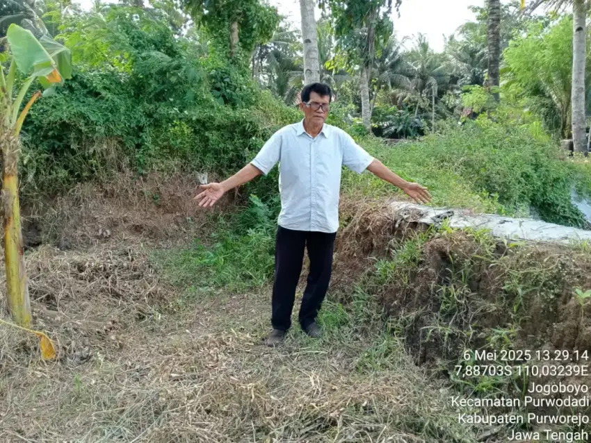 Jual tanah di area wisata jembatan merah Bogowonto