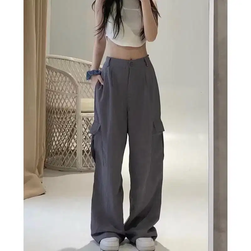 Jasper Cargo Black - Loose Highwaist Cargo Pants | Celana Cargo Hitam