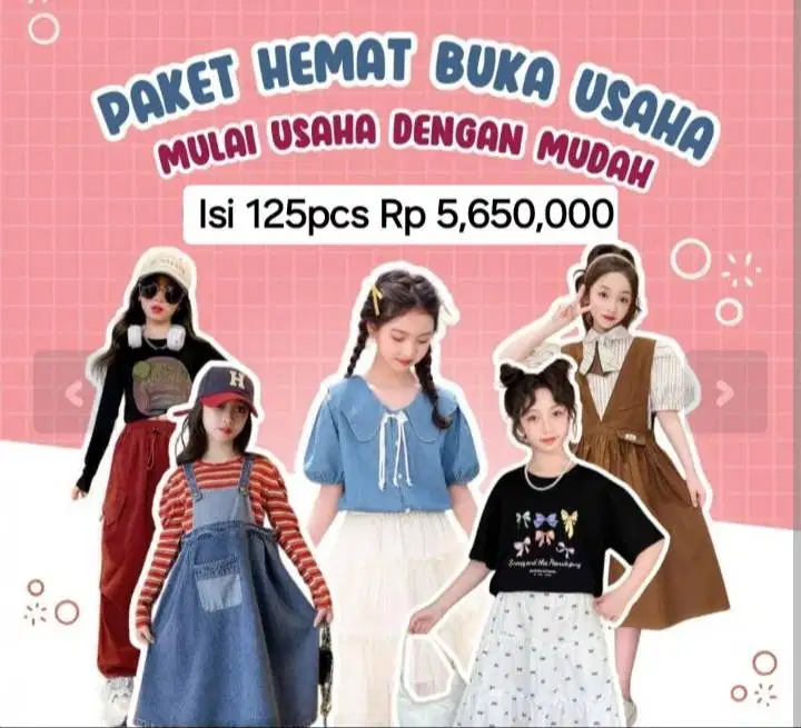 Paket Grosir Baju anak import langsung jualan