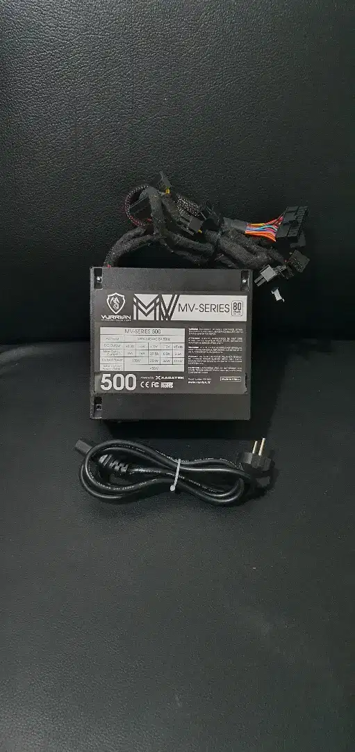 power supply unit PSU PC CPU vurrion MV-Series 500watt 80 plus