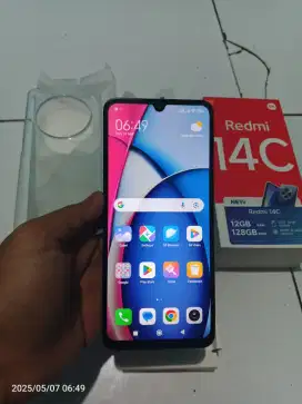 Redmi 14C NFC ram 6/128 fullset mulus hp dus nominus garansi panjang