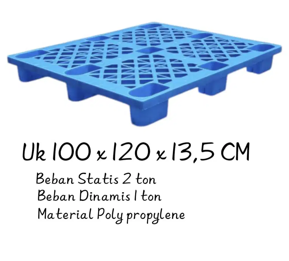 Palet plastik dan keranjang