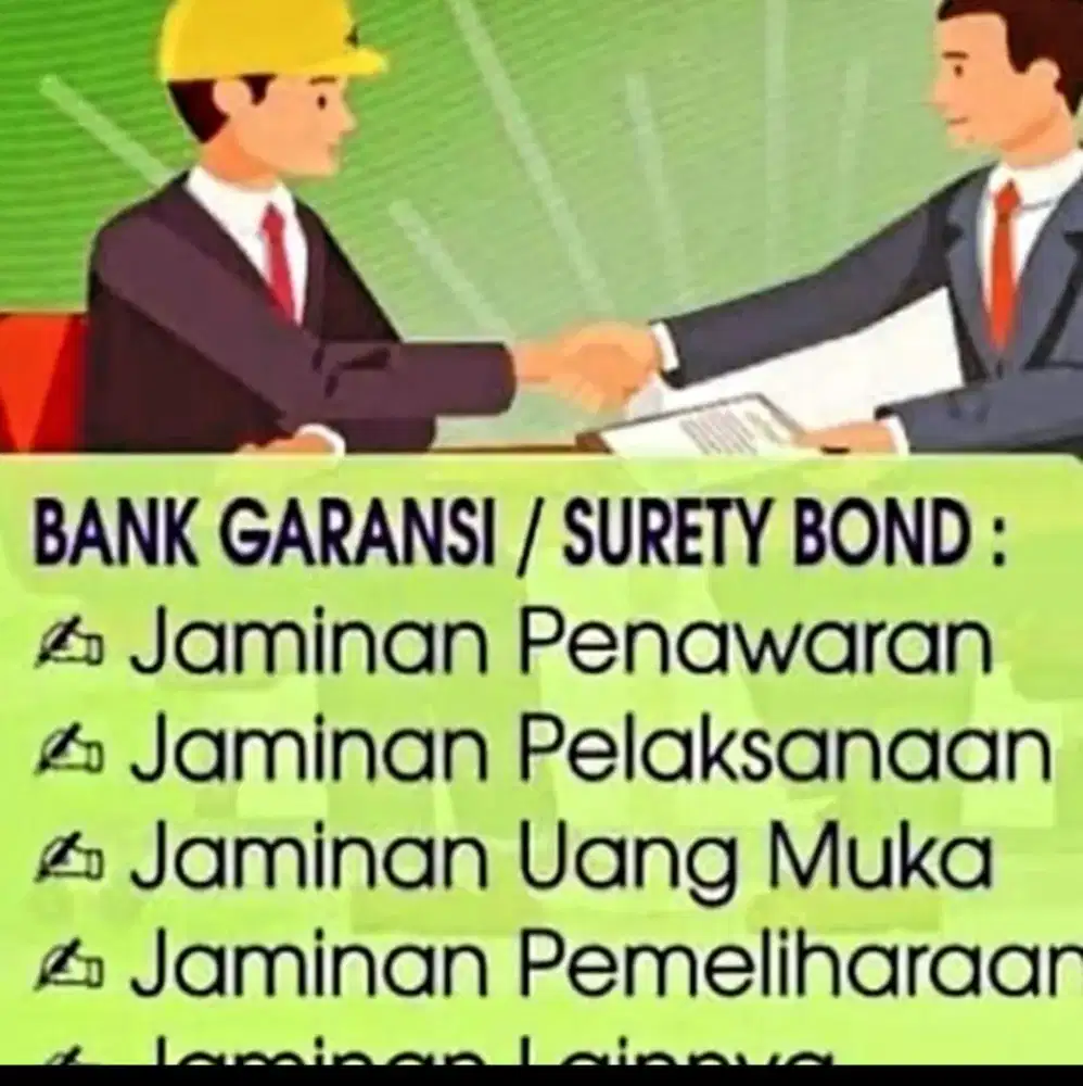 Jasa Penerbitan Bank Garansi Fasilitas dan sewa Kolateral fasilitas