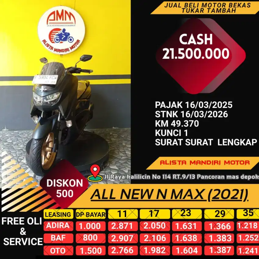 MOKAS ALL NEW N MAX 155 2021 BAYAR VIA SHOPEE TOKPED KREDIVO INDODANA