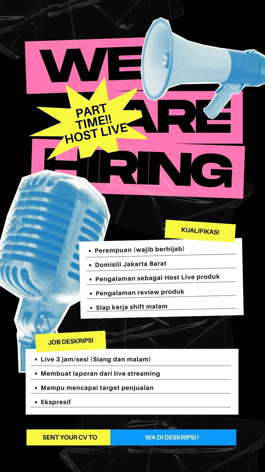 PART TIME!! Host Live Streaming