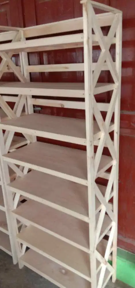 rak kayu serbaguna 21 pasang sepatu