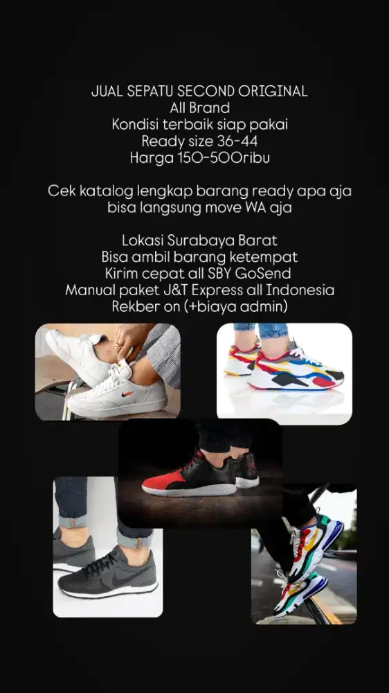 Sepatu Keren Seken Original