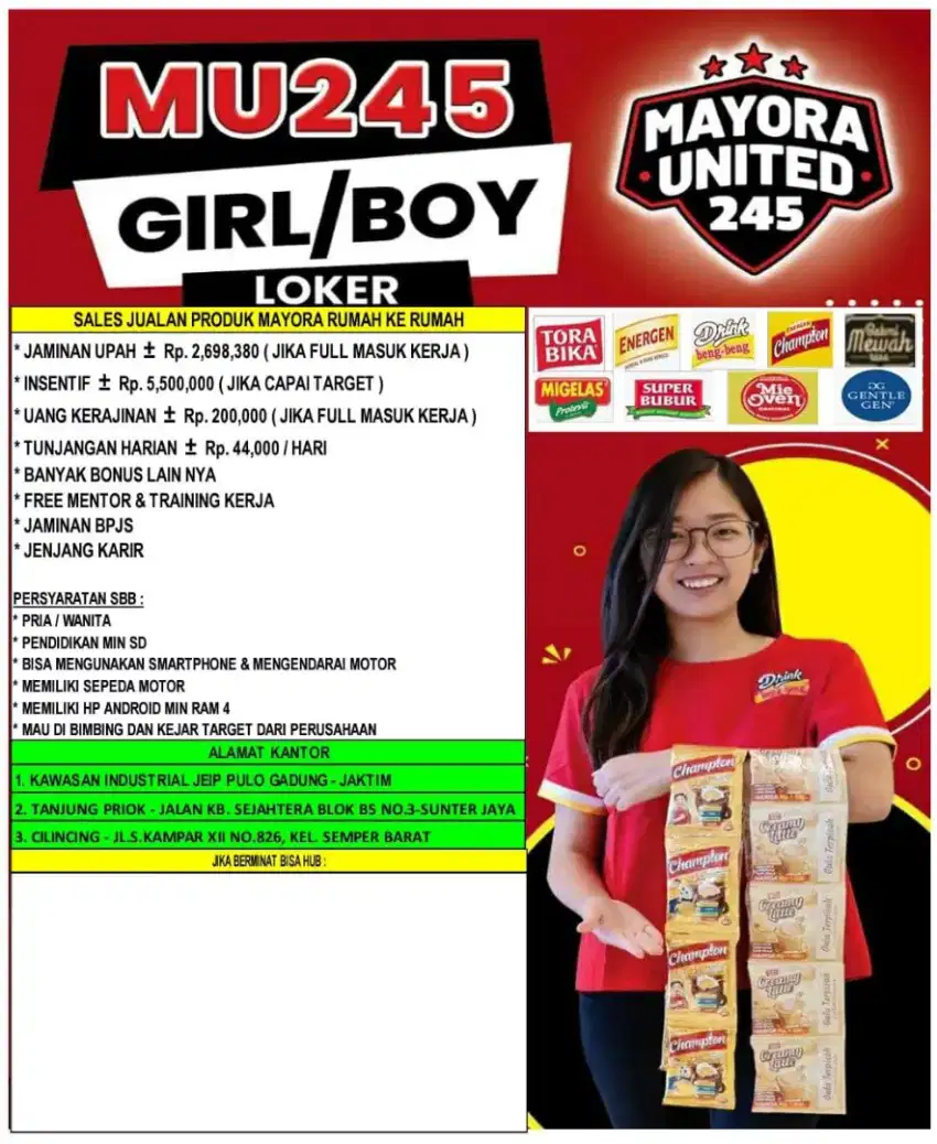 Loker Sales dor to dor