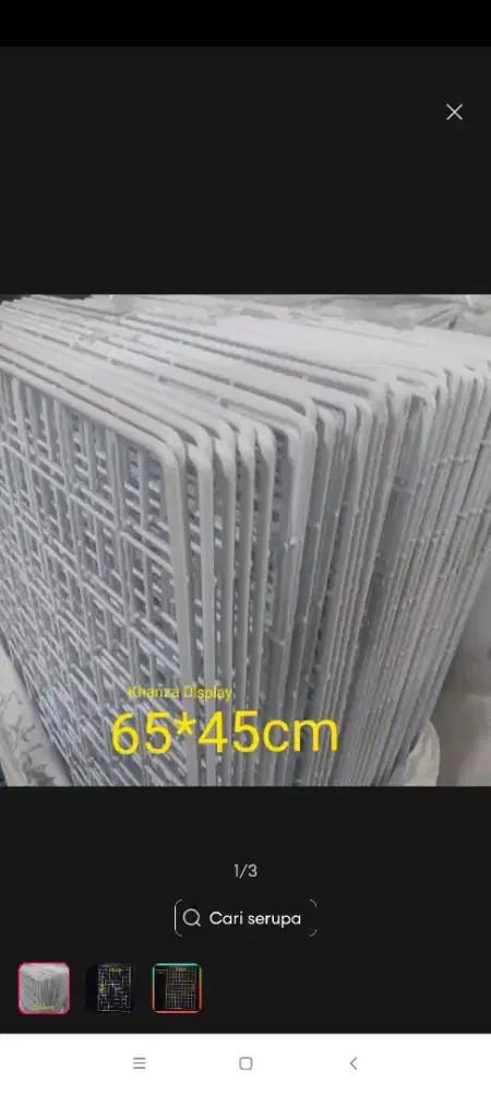 Kawat ram untuk pajangan barang