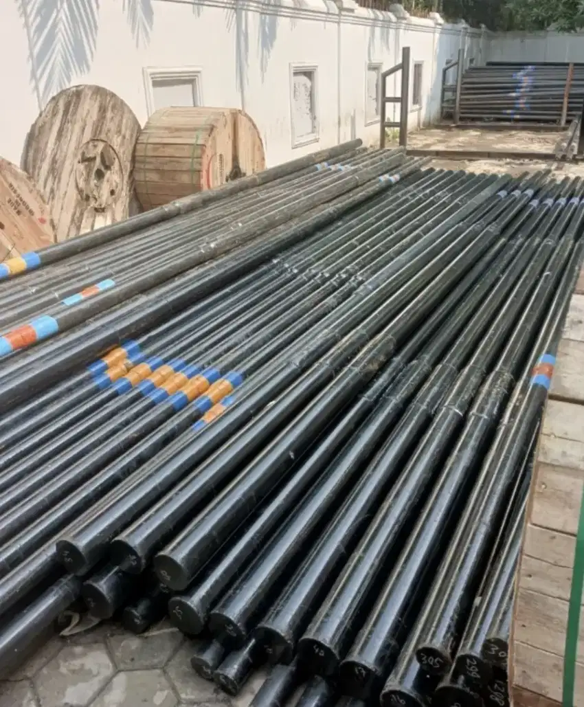 TIANG PLN DI KALTENG,TIANG TELKOM,TIANG FIBER OPTIK,PANJANG 6-9 METER