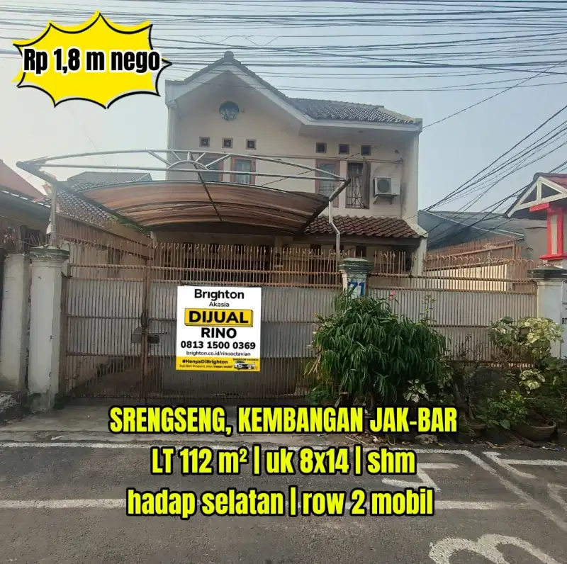 Rumah butuh renov strategs jalan haji niming srengseng jakarta barat