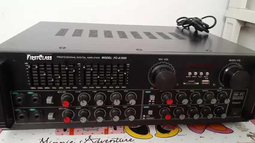 Ampli karaoke + bluetooth include mixer