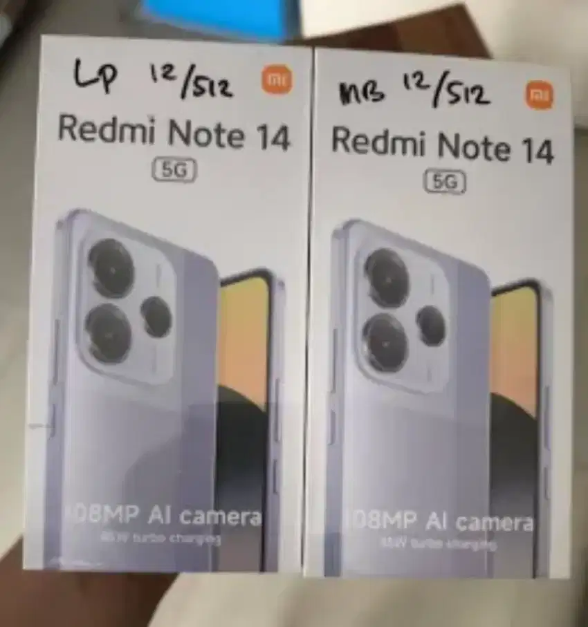 Xiaomi redmi note 14 5G 512gb ram 12gb dan8/256 resmi