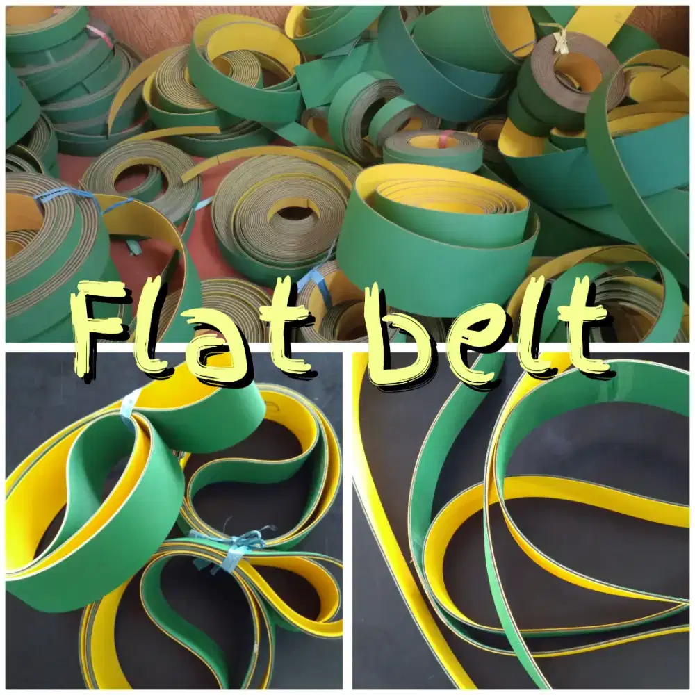 Flat belt transmision