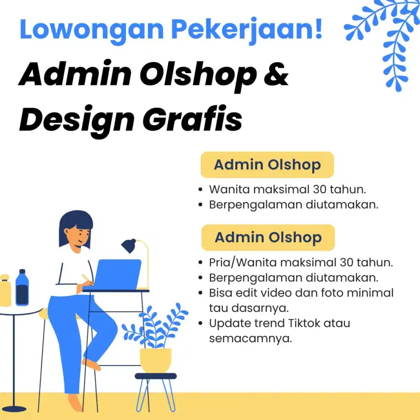 - ADMIN OLSHOP + DESIGN GRAFIS.