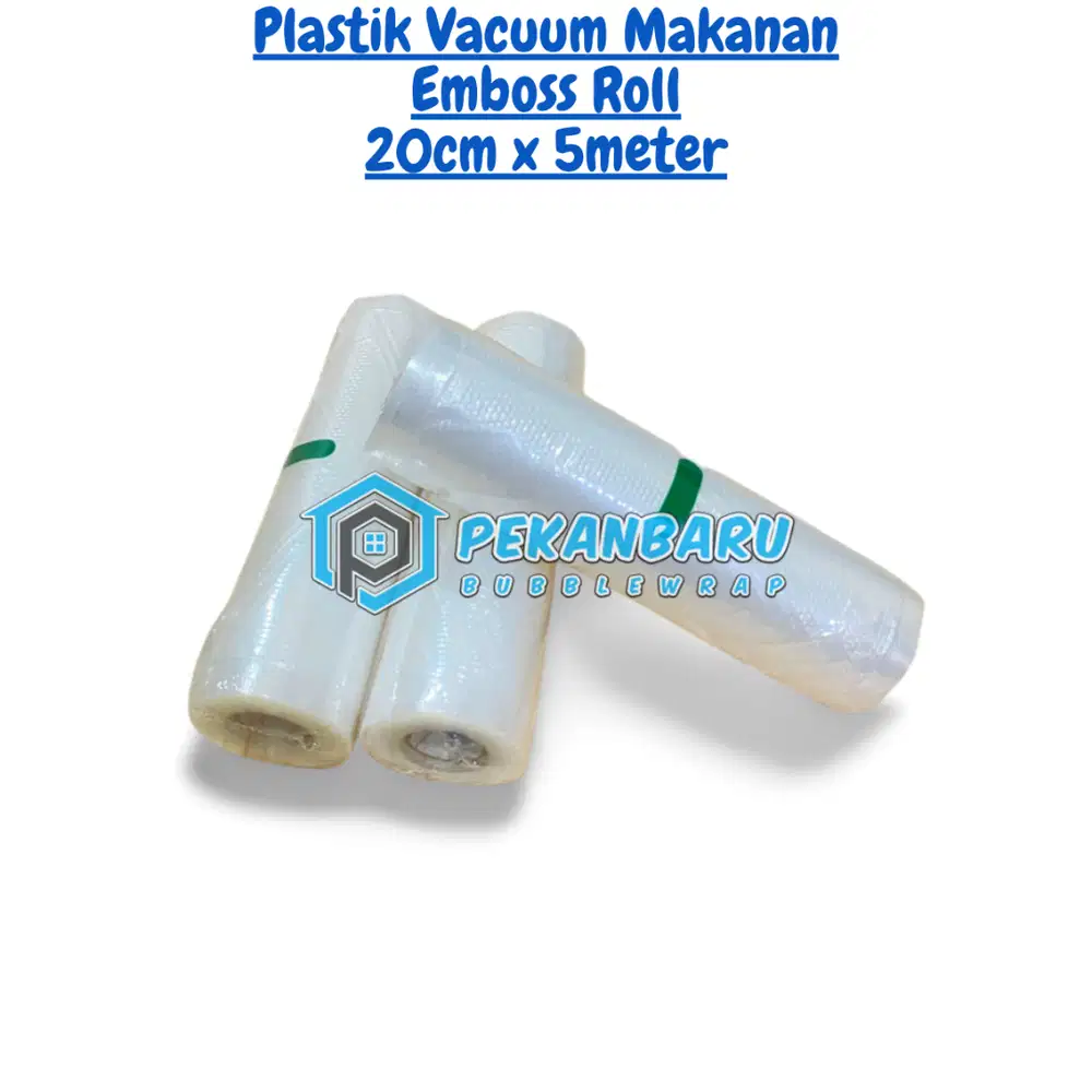 Plastik Vacuum Makanan Emboss Roll Premium | 20 cm x 5 meter