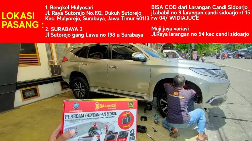 AREA SIDOARJO pasang BALANCE Peredam Shock di sini MOBIL AUTO EMPUK