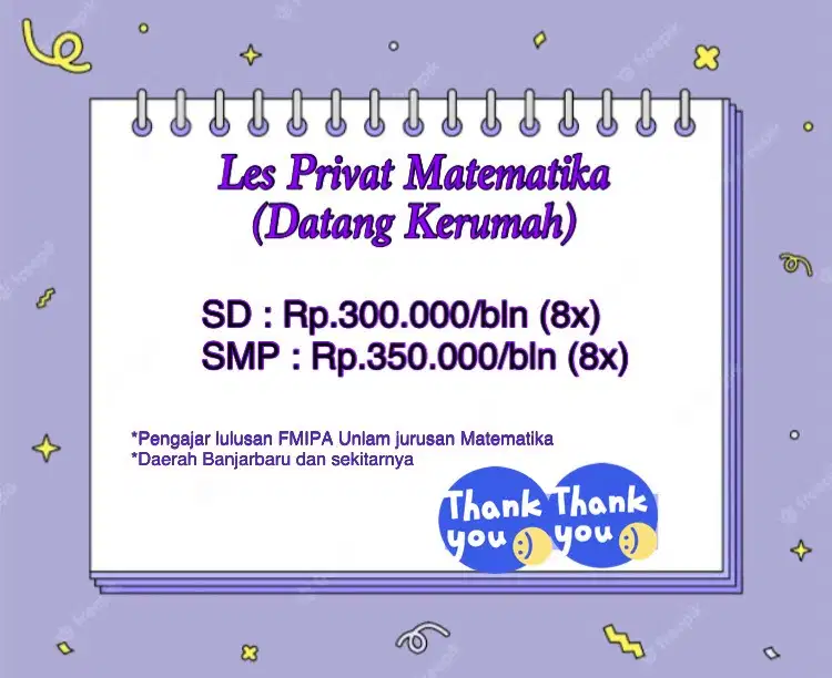 Les Matematika Datang Kerumah