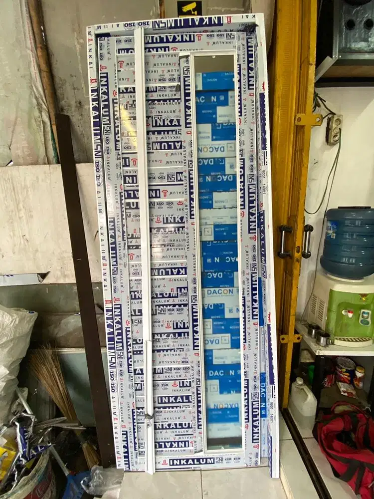 jual pintu alumunium+bingkai kaca es