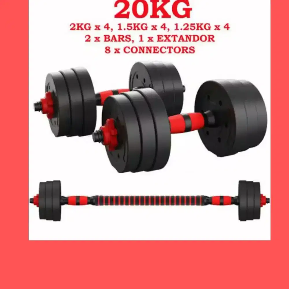 Dumble set premium 20 kg alat olahraga fitness