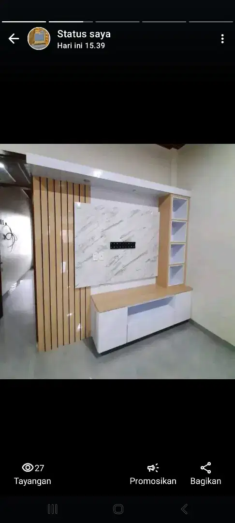 BACKDROP TV MININALIS CUSTOM