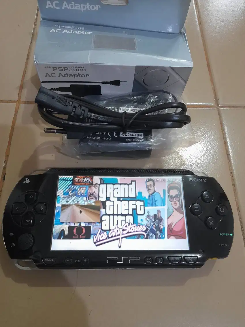 PSP FAT Tebel Mulus Memory game 16gb Fullgame Plus Cassan