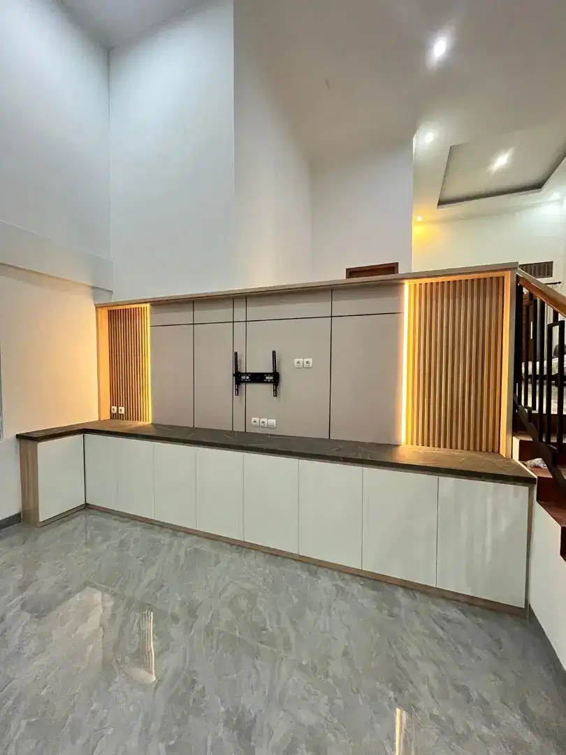 Backdrop tv , Lemari , Kitchenset