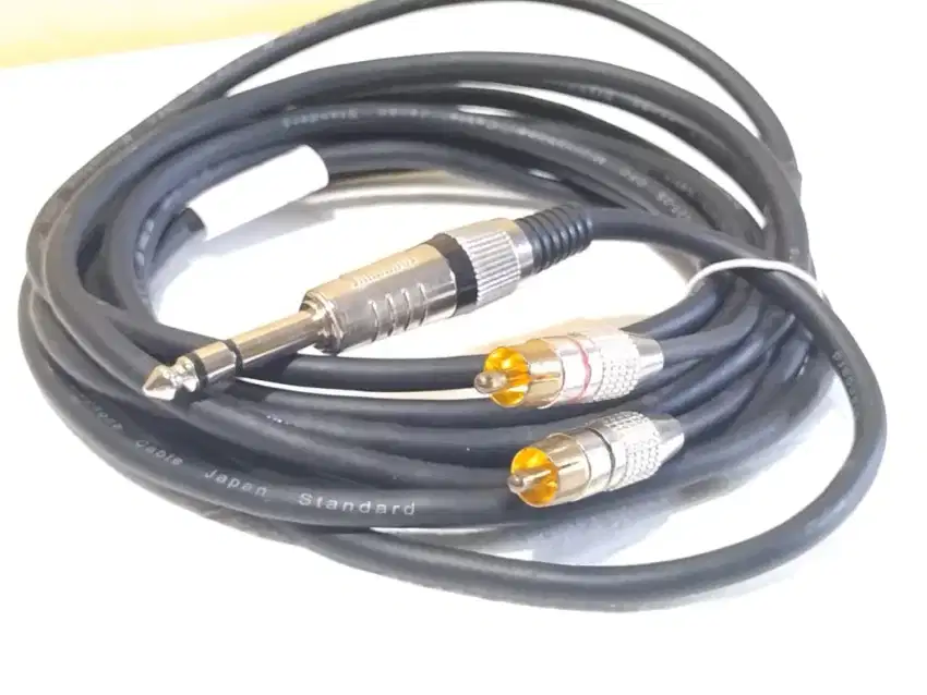 Canare jack trs akai stereo 6.5 to 2 rca