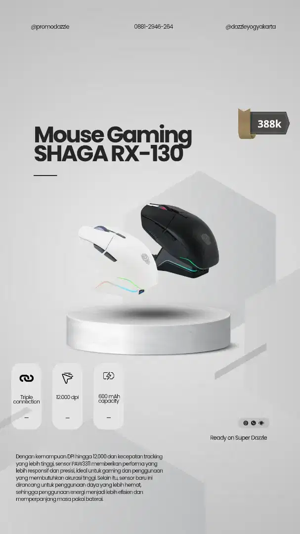 mouse gaminh rexus SHAGA RX130